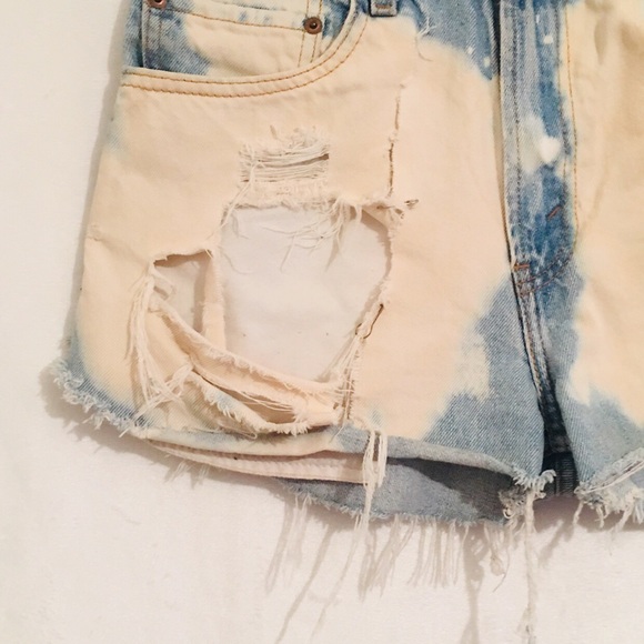 Levis 505 Regular Fit Destroy Denim Jeans 32 - Picture 3 of 8